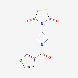 3-(1-(Furan-3-carbonyl)azetidin-3-yl)thiazolidine-2,4-dione