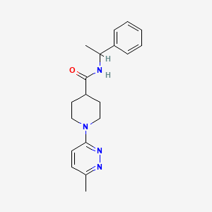 1-(6-methylpyridazin-3-yl)-N-(1-phenylethyl)piperidine-4-carboxamide