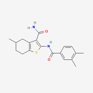 2-(3,4-Dimethylbenzamido)-5-methyl-4,5,6,7-tetrahydrobenzo[b]thiophene-3-carboxamide