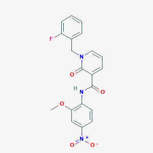 1-(2-fluorobenzyl)-N-(2-methoxy-4-nitrophenyl)-2-oxo-1,2-dihydropyridine-3-carboxamide