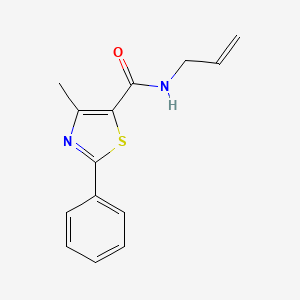 N-allyl-4-methyl-2-phenyl-1,3-thiazole-5-carboxamide