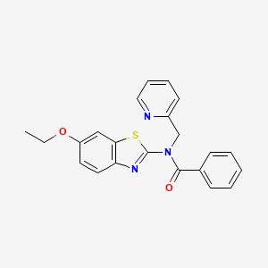 N-(6-ethoxybenzo[d]thiazol-2-yl)-N-(pyridin-2-ylmethyl)benzamide