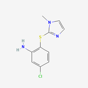 5-chloro-2-[(1-methyl-1H-imidazol-2-yl)sulfanyl]aniline