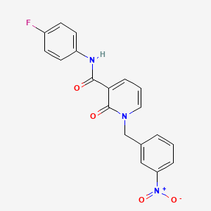 N-(4-fluorophenyl)-1-(3-nitrobenzyl)-2-oxo-1,2-dihydropyridine-3-carboxamide