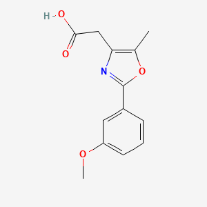 2-[2-(3-methoxyphenyl)-5-methyl-1,3-oxazol-4-yl]acetic Acid