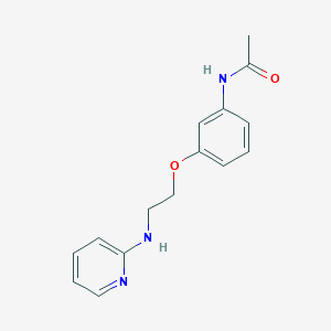 molecular formula C15H17N3O2 B2379314 N-(3-{2-[(pyridin-2-yl)amino]ethoxy}phenyl)acetamide CAS No. 1385394-67-1