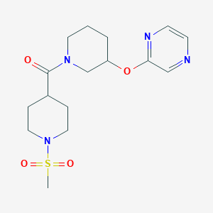 (1-(Methylsulfonyl)piperidin-4-yl)(3-(pyrazin-2-yloxy)piperidin-1-yl)methanone