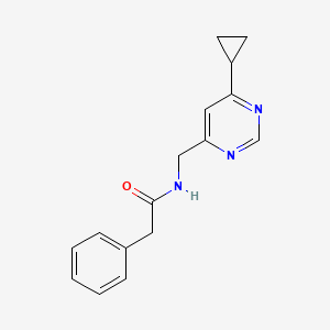 N-((6-cyclopropylpyrimidin-4-yl)methyl)-2-phenylacetamide