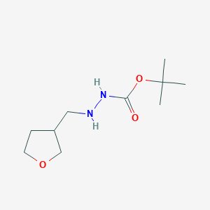 molecular formula C10H20N2O3 B2379322 N'-[(oxolan-3-yl)methyl](tert-butoxy)carbohydrazide CAS No. 866143-73-9