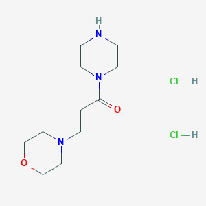 3-(Morpholin-4-yl)-1-(piperazin-1-yl)propan-1-one dihydrochloride