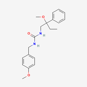 molecular formula C20H26N2O3 B2379366 1-(2-Methoxy-2-phenylbutyl)-3-(4-methoxybenzyl)urea CAS No. 1797900-85-6