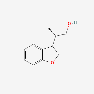 molecular formula C11H14O2 B2379373 (2S)-2-(2,3-Dihydro-1-benzofuran-3-yl)propan-1-ol CAS No. 2248213-35-4