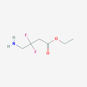 molecular formula C6H11F2NO2 B2379397 Ethyl 4-amino-3,3-difluorobutanoate CAS No. 2121940-06-3