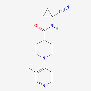 molecular formula C16H20N4O B2379451 N-(1-Cyanocyclopropyl)-1-(3-methylpyridin-4-yl)piperidine-4-carboxamide CAS No. 2418714-44-8