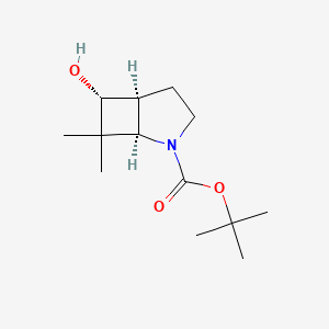 molecular formula C13H23NO3 B2379457 Tert-butyl (1R,5S,6R)-6-hydroxy-7,7-dimethyl-2-azabicyclo[3.2.0]heptane-2-carboxylate CAS No. 2413846-94-1