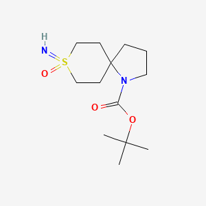 molecular formula C13H24N2O3S B2379461 Tert-butyl 8-imino-8-oxo-8lambda6-thia-1-azaspiro[4.5]decane-1-carboxylate CAS No. 2260936-40-9