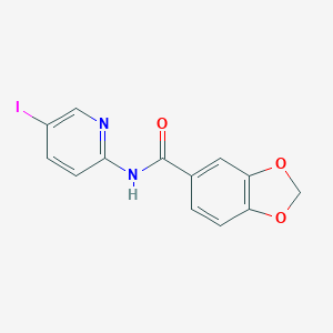 molecular formula C13H9IN2O3 B237948 N-(5-iodopyridin-2-yl)-1,3-benzodioxole-5-carboxamide 