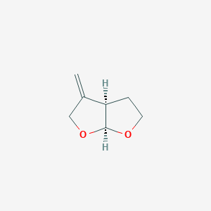molecular formula C7H10O2 B023795 (3aR,6aS)-3-Methylidenehexahydrofuro[2,3-b]furan CAS No. 109789-17-5