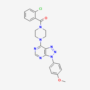 (2-chlorophenyl)(4-(3-(4-methoxyphenyl)-3H-[1,2,3]triazolo[4,5-d]pyrimidin-7-yl)piperazin-1-yl)methanone