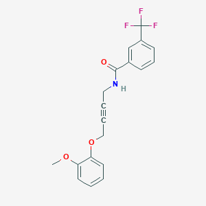N-(4-(2-methoxyphenoxy)but-2-yn-1-yl)-3-(trifluoromethyl)benzamide