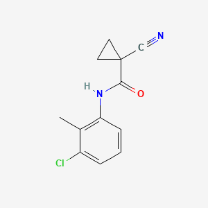 molecular formula C12H11ClN2O B2379529 N-(3-chloro-2-methylphenyl)-1-cyanocyclopropane-1-carboxamide CAS No. 1226439-59-3