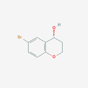 molecular formula C9H9BrO2 B2379533 (4R)-6-bromo-3,4-dihydro-2H-1-benzopyran-4-ol CAS No. 1270291-39-8