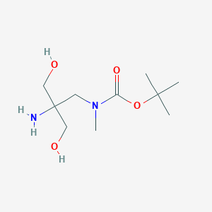 molecular formula C10H22N2O4 B2379547 Tert-butyl N-[2-amino-3-hydroxy-2-(hydroxymethyl)propyl]-N-methylcarbamate CAS No. 2551120-55-7