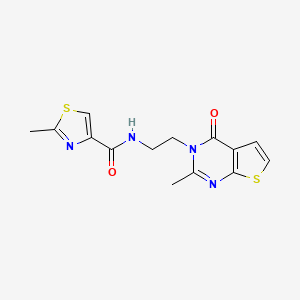 2-methyl-N-(2-(2-methyl-4-oxothieno[2,3-d]pyrimidin-3(4H)-yl)ethyl)thiazole-4-carboxamide