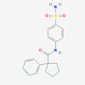 molecular formula C18H20N2O3S B237961 1-phenyl-N-(4-sulfamoylphenyl)cyclopentane-1-carboxamide 