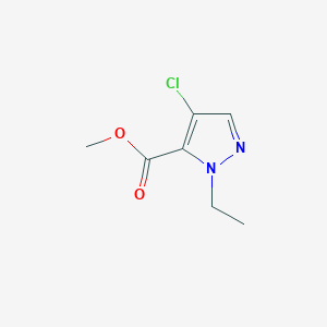molecular formula C7H9ClN2O2 B2379614 Methyl 4-chloro-1-ethyl-1H-pyrazole-5-carboxylate CAS No. 1692714-97-8