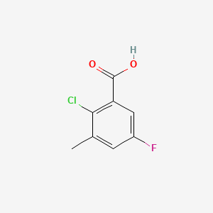 molecular formula C8H6ClFO2 B2379617 2-Chloro-5-fluoro-3-methylbenzoic acid CAS No. 1427416-28-1