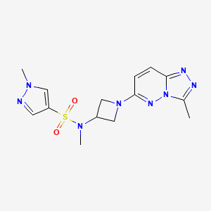 N,1-dimethyl-N-(1-{3-methyl-[1,2,4]triazolo[4,3-b]pyridazin-6-yl}azetidin-3-yl)-1H-pyrazole-4-sulfonamide