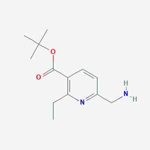 Tert-butyl 6-(aminomethyl)-2-ethylpyridine-3-carboxylate