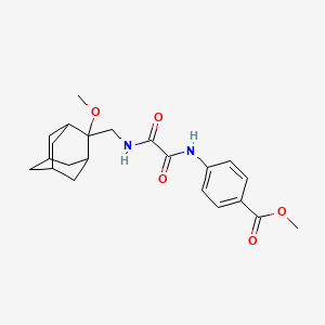 methyl 4-(2-((((1R,3S,5r,7r)-2-methoxyadamantan-2-yl)methyl)amino)-2-oxoacetamido)benzoate