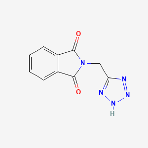 molecular formula C10H7N5O2 B2379653 2-[(5-Tetrazolyl)methyl]isoindoline-1,3-dione CAS No. 114841-44-0