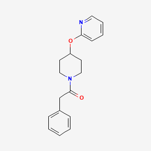 2-Phenyl-1-(4-(pyridin-2-yloxy)piperidin-1-yl)ethanone