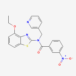 N-(4-ethoxybenzo[d]thiazol-2-yl)-3-nitro-N-(pyridin-3-ylmethyl)benzamide