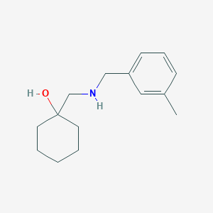 molecular formula C15H23NO B2379711 1-({[(3-Methylphenyl)methyl]amino}methyl)cyclohexan-1-ol CAS No. 1178632-00-2