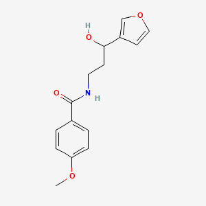 N-(3-(furan-3-yl)-3-hydroxypropyl)-4-methoxybenzamide