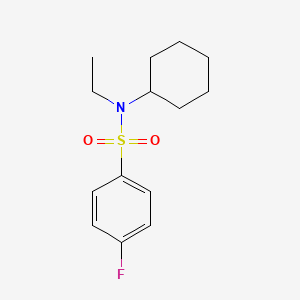 molecular formula C14H20FNO2S B2379722 N-cyclohexyl-N-ethyl-4-fluorobenzenesulfonamide CAS No. 349397-50-8
