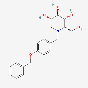 (2S,3R,4R,5S)-1-{[4-(benzyloxy)phenyl]methyl}-2-(hydroxymethyl)piperidine-3,4,5-triol