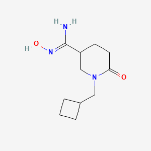 1-(Cyclobutylmethyl)-N'-hydroxy-6-oxopiperidine-3-carboximidamide