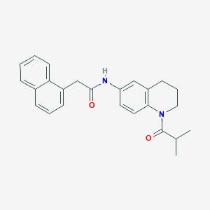 N-(1-isobutyryl-1,2,3,4-tetrahydroquinolin-6-yl)-2-(naphthalen-1-yl)acetamide