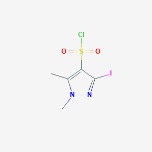 3-Iodo-1,5-dimethyl-1H-pyrazole-4-sulfonyl chloride