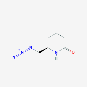molecular formula C6H10N4O B2379784 (6R)-6-(azidomethyl)piperidin-2-one CAS No. 1807939-24-7