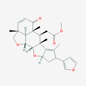 molecular formula C27H32O6 B237985 28-Deoxonimbolide CAS No. 126005-94-5