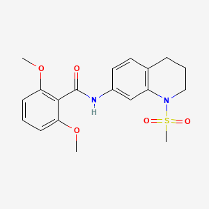 molecular formula C19H22N2O5S B2379862 N-(1-methanesulfonyl-1,2,3,4-tetrahydroquinolin-7-yl)-2,6-dimethoxybenzamide CAS No. 946291-39-0