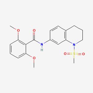 2,6-dimethoxy-N-(1-methylsulfonyl-3,4-dihydro-2H-quinolin-7-yl)benzamide