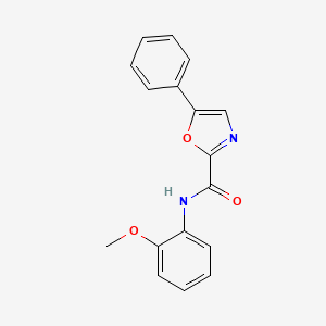 molecular formula C17H14N2O3 B2379874 N-(2-methoxyphenyl)-5-phenyloxazole-2-carboxamide CAS No. 955768-78-2