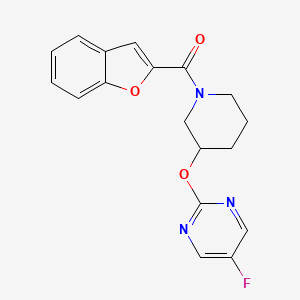 Benzofuran-2-yl(3-((5-fluoropyrimidin-2-yl)oxy)piperidin-1-yl)methanone